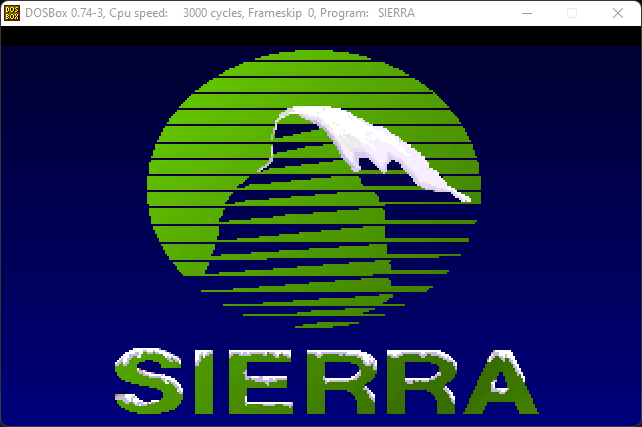 Sierra Christmas logo in 256 colors