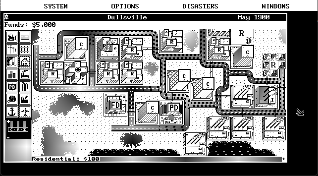 Sim City gameplay
