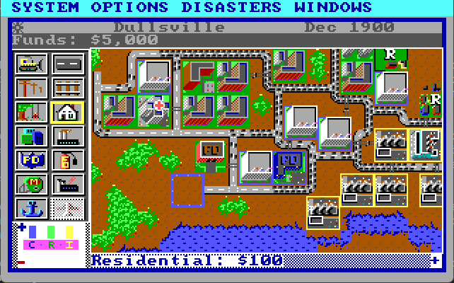 Sim City gameplay