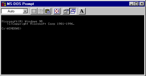 Windows 95 prompt