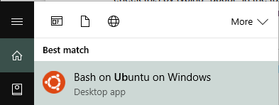 Bash on Ubuntu