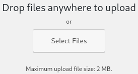 WordPress 2 MB maximum upload file size example